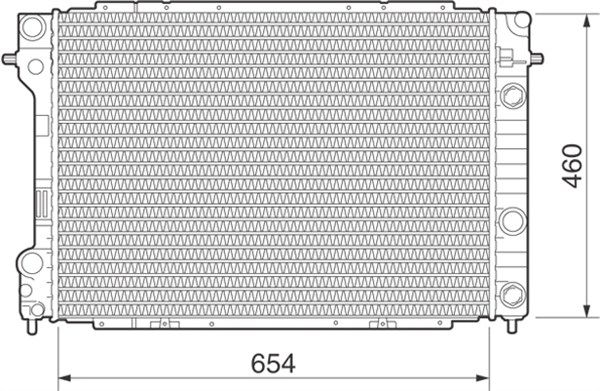 MAGNETI MARELLI radiatorius, variklio aušinimas 350213281000